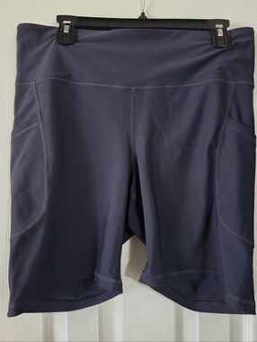 Old Navy Navy High-Rise Bike Shorts with Side Pockets